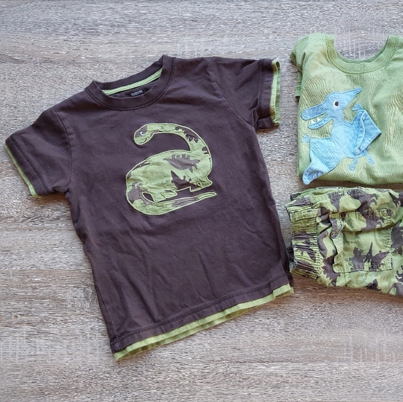 2011 vguc Gymboree 3-piece dino set 5T - Picture 9 of 16